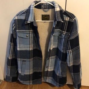 Lucky brand men’s sherpa-lined shirt jacket